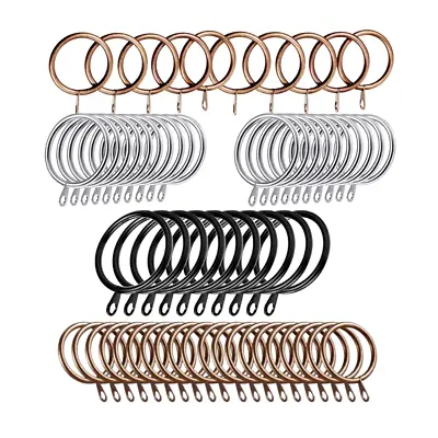 Curtain Rings For 20mm To 28mm Poles 6 Colour Discount Packs Strong Metal 12Pcs • £3.99
