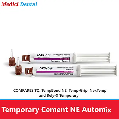 Dental Temporary Cement NE Automix Crown Bridge Cement Eugenol-free 1 Or 2/pk • $58.95