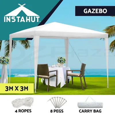 $44.95 • Buy Instahut Wedding Gazebo Outdoor Marquee Party Tent Event Canopy Camping 3x3
