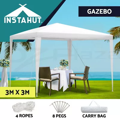 $44.95 • Buy Instahut Wedding Gazebo Outdoor Marquee Party Tent Event Canopy Camping 3x3