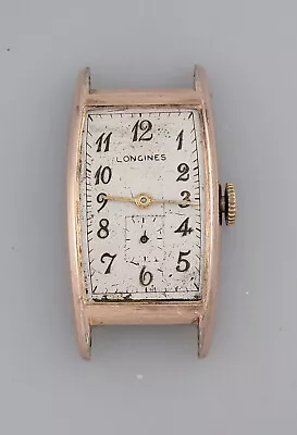 1940 Vintage Longines Manual Wind Mens Wrist Watch - 10k Rose Gold F - Runs Good • $99.99