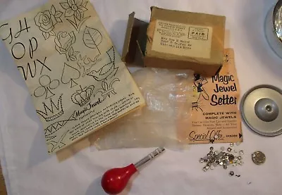 Vintage 1955 Magic Jewel Setter Colgate Palmolive Mail In  Original Bedazzler  • $12.44