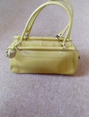 Jasper Conran Medium Sized Mustard Yellow Leather Handbag • £11.99