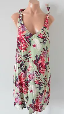 & Other Stories Atelier Dress Womens Size US12 Green Pink Floral New 30.71 • $28