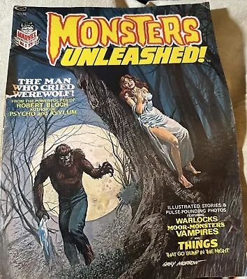 Monsters Unleashed #1 1973 -1st Solomon Kane Appearance-Vintage Magazine • $65