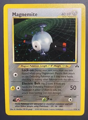 Pokémon TCG Magnemite Neo Discovery 7 Holo Unlimited Holo Rare • $9.99