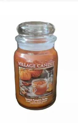 Village Candle Scented Spiced Pumpkin Butter 2 Wicks New Fall Fragrance • $29.95