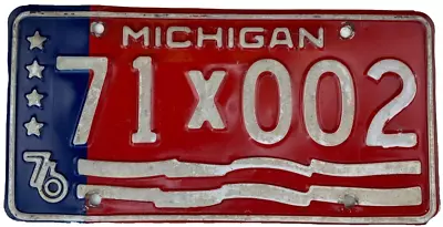 Vintage 1976 Michigan Historic Vehicle License Plate Garage Man Cave Collectors • $37.95