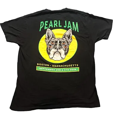 $49.99 • Buy Pearl Jam Boston 2018 Fenway Park Show Size L Terrier T-shirt