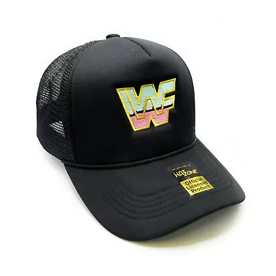 80s WWF Retro Mesh Trucker Snapback (Black) • $13.95