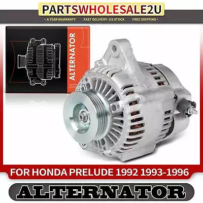 Alternator For Honda Prelude 92-96 2.2L 2.3L 90 Amp/12 Volt CCW 5-Groove Pulley • $89.99