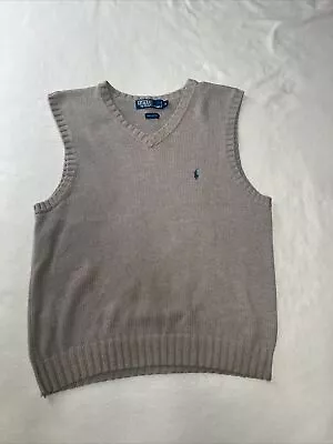 Polo Ralph Lauren Sweater Vest Size Medium Beige • $13