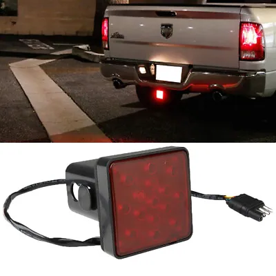 Truck RV LED Brake Light Red Lens Taillight Trailer Truck Hitch Towing Receiver • $17.03