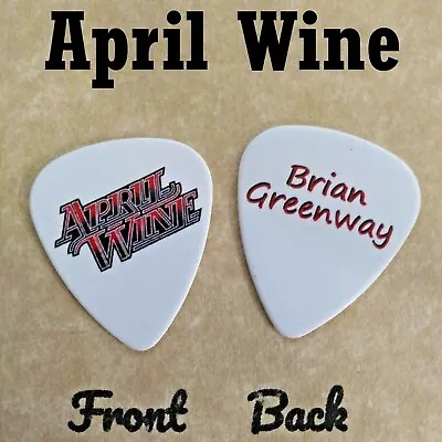 APRIL WINE Classic Rock Band 2-sided Novelty Signature Guitar Pick (W-B3)t • $2.97