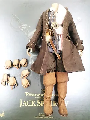 1/6 Body Hands Pirates Of The Caribbean Captain Jack Sparrow Figure HotToys DX06 • $438.75