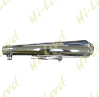 £45 • Buy Universal Megaton Megaphone Chrome Exhaust Muffler Back Box 28-45mm HF946T105