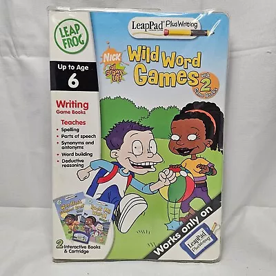 Leap Pad Leapfrog Nick All Grown Up Wild Word Games Book & Cartridge With Case • £6