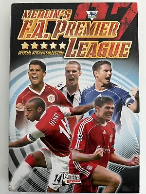 MERLIN’S Premier League 2007 Sticker Album COMPLETE W/Hardback Binder MINT Topps • £39.99
