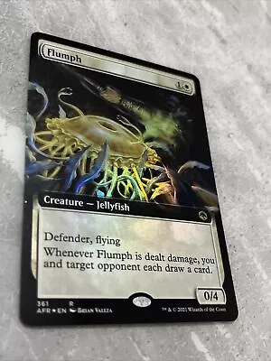 Mtg Flumph FOIL EXTENDED ART Card D&D Forgotten Realms Magic NM/M • £1