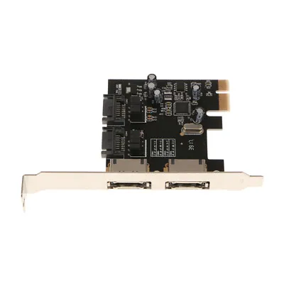 2Port SATA 6G PCI Express Host Adapter Card SATA III Low Profile PCIe 3.0 • £12.90