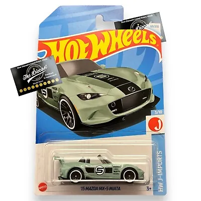 HOT WHEELS Mazda Mx5 Miata Long Card 1:64 Diecast J-Imports COMBINE POST • £3.99