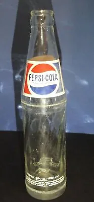 RARE VINTAGE PEPSI COLA GLASS BOTTLE 260 Grams. 1970s Greece... • $30.92