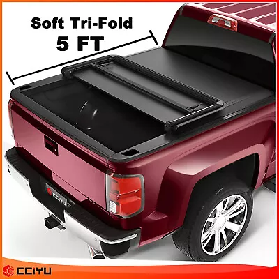 Tonneau Cover Truck Bed 5Ft For NISSAN FRONTIER 2005-2021 Soft Tri-Fold • $122.45