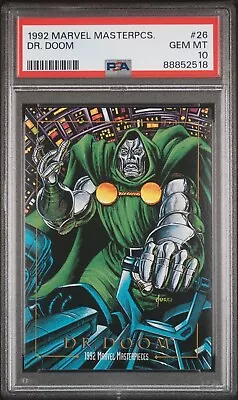 1992 Marvel Masterpieces #26 Dr. Doom PSA 10 • $90