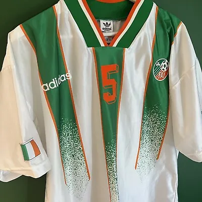 £155.09 • Buy Vintage Republic Of Ireland 1994 Adidas Away Shirt USA World Cup XL McGrath #5