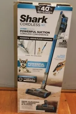 $135 • Buy NEW Shark Cordless PET Hyper Velocity Stick Vacuum IX140H Blue - Sealed Box