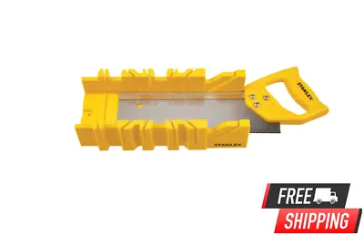 Stanley Miter Box With Saw Included / Durable Construction / Precise Cut / NEW • $20.98
