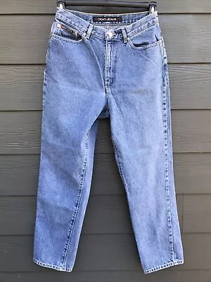 DKNY Vintage High Rise Mom Jeans Medium Wash Straight 1980s 90s Y2K SEE MEASURE • $43.75