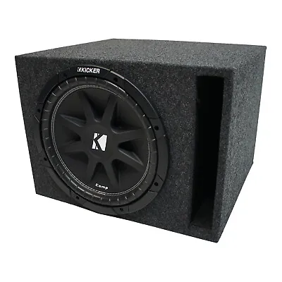 Universal Car Stereo Vented Port Single 12  Kicker Comp C12 Sub Box - 4 Ohm • $115.95