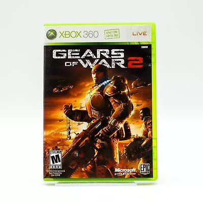 Microsoft Xbox 360 Gears Of War 2 Video Game 2008 Epic Games GoW2 Tested Marcus • $7.94