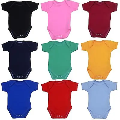 £2.99 • Buy Baby Clothes One Piece Bodysuit Vest Boys Girls Unisex 0 - 12 Months - Imperfect