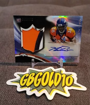 2013 Topps Platinum Refractor Black /125 Montee Ball RPA Rookie Patch Auto RC • $10.99