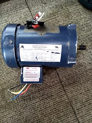 Hallmark AC Motor MA0505A 1/2 HP 1 PH 115/230 V 1725 RPM 56C Frame NO Cover • $120