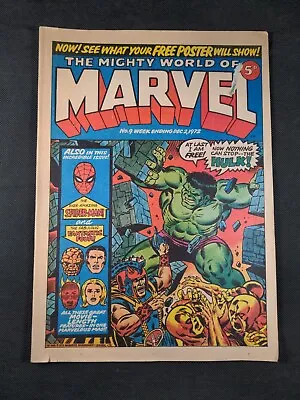 Mighty World Of Marvel Issue No 9 December 1972 Vintage Marvel UK Comic • £11.95