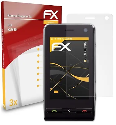 AtFoliX 3x Screen Protector For LG KU990i Screen Protection Film Matt&shockproof • £11.59