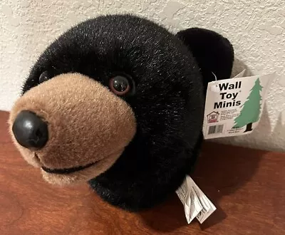 NWT  Vintage Stuffed Animal House Black Bear Head Wall Decor Kids Or Cabin • $24.99
