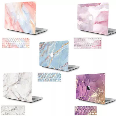 3in1 Marble Hard Case Cover + Keyboard Skin For MacBook Pro Air 13 14 15 16  • £10.31