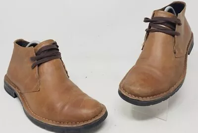 John Varvatos Mens Lace Up Chukka Boots Shoes Size 10 Brown Leather • $49.95