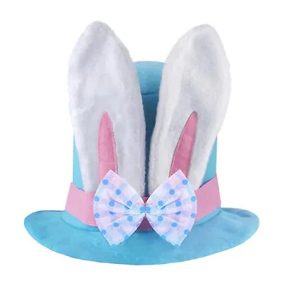 2 X Kids/Adults Mad Hatters Tea Party Easter Bunny Rabbit Ears Top Hat Bonnet • £6.99