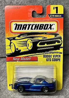 1997 Matchbox Dodge Viper GTS Coupe #1 - New Model • $3.25