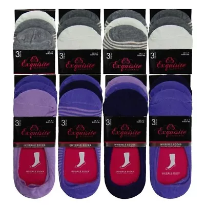 Invisible Trainer Socks 4-7 Girls Ladies Womens Cotton Rich No Show Shoe Liners • £3.79