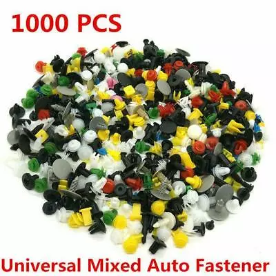  Mixed Car Door Bumper Fender Fastener Retainer Rivet Push Pin Clip Parts1000PCS • $29.99