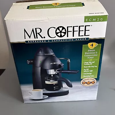 MR. COFFEE Espresso And Cappuccino Maker ECM20 4 Cup  New Open Box • $40