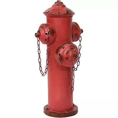 $69.95 • Buy Fire Hydrant Metal Outdoor Statue - 21.5 In By Sunnydaze