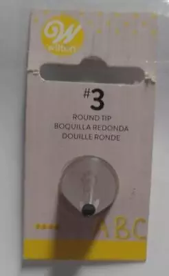 £8.82 • Buy Wilton Piping Tips Round Tip #3 Stainless Steel Stock # 418-3 Reusable