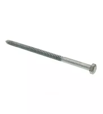 10pk Hex Lag Screws 1/2in X 10in A307 Grade A Hot Dip Galvanized Line 9057301 • $19.95